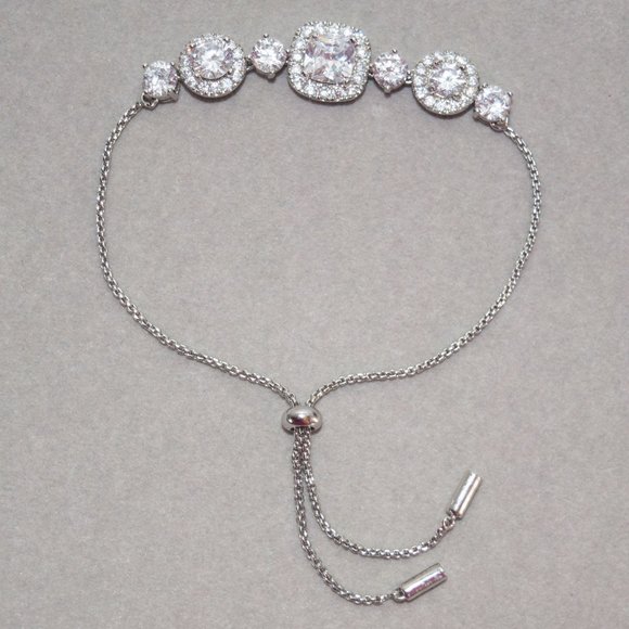 Cubic Zirconia Slider Bracelet - Picture 3 of 8